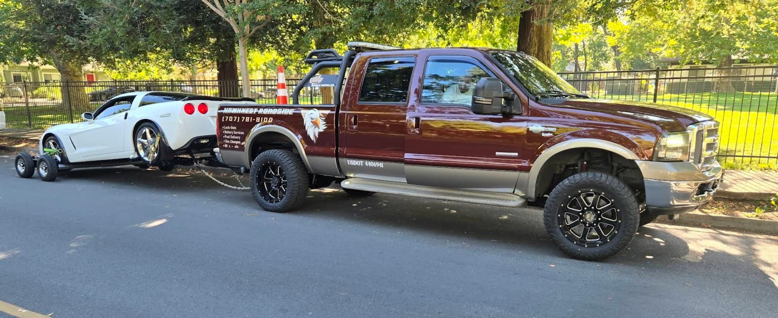 Professional towing service